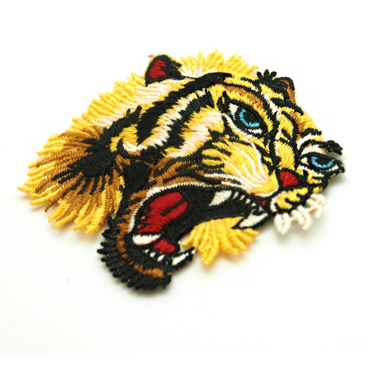 廠家批發卡通動物配飾布貼 魔術貼背面別針可定制diy