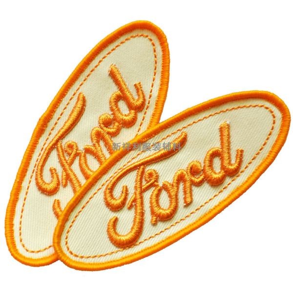 廠家貨源批發立體字母繡花徽章 電腦繡花章布貼可定制