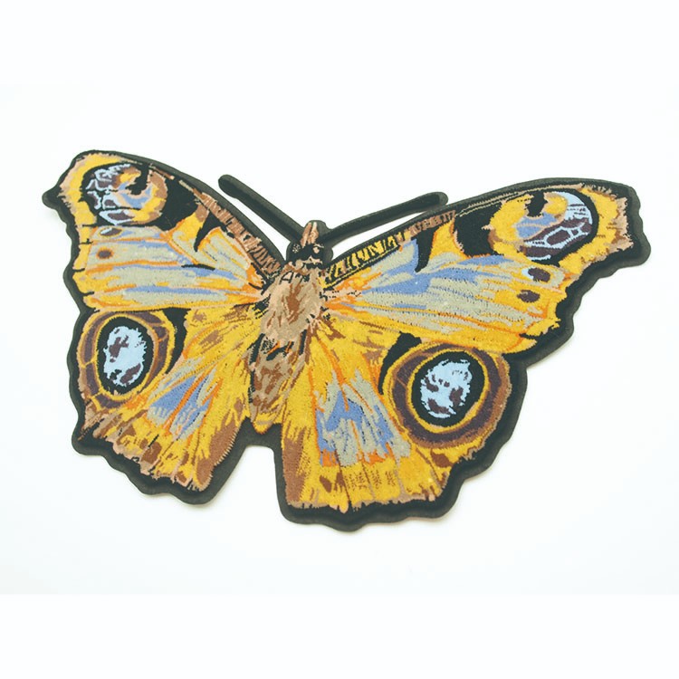 現貨批發蝴蝶貼布裝飾標 胸牌包包固定扣別針飾品可定制diy